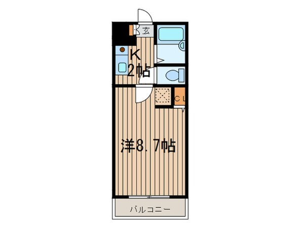 アクロビュ－北大前(502)の物件間取画像